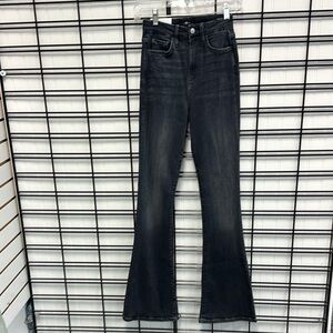 7 For All Mankind Super High Rise Skinny Boot Jeans Denim Sz 25